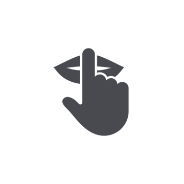 Hand mit hochgestelltem Zeigefinger vor den Lippen, Symbol für "Ruhe" oder "Schweigen".